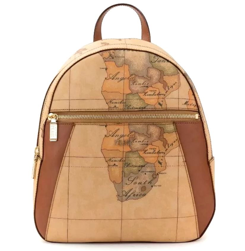 Alviero Martini Zaino Con Inserti Frontali In Pelle Natural CE033 6000 Geo Classic